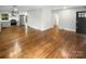 Spacious living area with modern appliances and wooden floors at 3109 Morson St, Charlotte, NC 28208