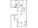 Detailed floor plan showcasing the layout of a two-story home at 3486 Duchess Ave, Fort Mill, SC 29707