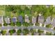 Bird's-eye view of the property showcasing its location within a well-treed and quiet residential neighborhood at 424 Paperbark Ln, Rock Hill, SC 29732