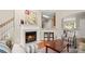 Inviting living room featuring a cozy fireplace and an open layout at 424 Paperbark Ln, Rock Hill, SC 29732