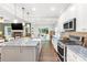 Bright open kitchen featuring granite countertops, stainless appliances, and breakfast nook at 481 Evergreen Rd, Clover, SC 29710