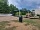Community playground featuring a picnic area, shade, swings, and slides for Gathering fun at 920 Old Forester Ln, Charlotte, NC 28214
