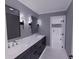 Modern bathroom featuring double sink vanity with elegant marble countertop and sleek lighting fixtures at 0 Mineral Ln, Lincolnton, NC 28092