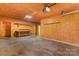 Spacious garage area with shelving and ample workspace at 115 Turner St, Lincolnton, NC 28092