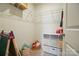 A walk-in closet features white walls, wire shelving, and a white organizer for storage at 124 Vintage Woods Ct, Shelby, NC 28150