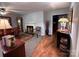 Inviting living room featuring a fireplace, classic décor and comfortable seating at 2405 Forrestbrook Dr, Kannapolis, NC 28083