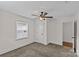 Comfortable bedroom with neutral walls, a ceiling fan, and bright window at 2813 Hilliard Dr, Charlotte, NC 28205