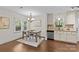 Charming dining area with hardwood floors, modern decor, and ample natural light at 2813 Hilliard Dr, Charlotte, NC 28205
