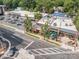 Aerial view of a retail center including a Dollar General and Starbucks at 2819 Georgia Ave, Charlotte, NC 28205