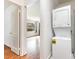 Convenient laundry area with stackable washer and dryer near the living space at 2819 Georgia Ave, Charlotte, NC 28205