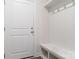Mudroom area with hooks, bench and cubbies at 422 Nixon Rd, Belmont, NC 28012