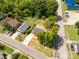 Gorgeous aerial view of the home with its well-sized yard and long driveway at 506 Locust St, Rock Hill, SC 29730