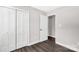 The bedroom offers ample storage with a double closet and convenient access to the other rooms at 506 Locust St, Rock Hill, SC 29730