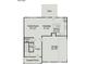 Detailed floor plan of the first floor featuring the kitchen, Gathering room, and garage at 530 Hullview Vis, Monroe, NC 28110