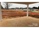 View from the back porch to the unfinished yard at 1130 Gardenia Dr # 7, Mt Ulla, NC 28125