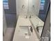 Bright bathroom featuring a double sink vanity with white countertops and modern fixtures at 1130 Gardenia Dr # 7, Mt Ulla, NC 28125