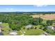 Expansive aerial view of a home featuring lush greenery and a private pool at 118 Grain Dr, Stony Point, NC 28678