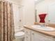 Cozy bathroom featuring a shower-tub combo and vanity sink at 1271 Applewood Ln, York, SC 29745