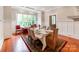 Dining room with hardwood floors, natural light and space for hosting guests at 128 W End St, Chester, SC 29706