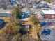 A bird's eye view of the property showcasing the land and nearby neighborhood at 132 N Confederate Ave, Rock Hill, SC 29730