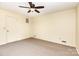Bedroom with a ceiling fan and neutral carpet at 14115 Old Statesville Rd, Huntersville, NC 28078
