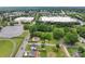 An aerial view of the house with a commercial area in the background at 1425 3Rd Street Ne Pl, Hickory, NC 28601