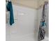 Clean bathroom with a bright white shower featuring a butterfly shower curtain at 1425 3Rd Street Ne Pl, Hickory, NC 28601