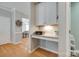 A built in desk is located just off the dining area at 14727 Brannock Hills Dr, Charlotte, NC 28278