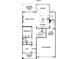 First floor plan featuring a great room, kitchen, dining area, flex space and garage at 15005 Brownleigh Ln # 27, Huntersville, NC 28078