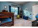 Vibrant ' room with bunk beds, play area, and personalized decorations at 159 Holly Ridge Dr, Mooresville, NC 28115
