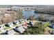 Aerial view of home in neighborhood with lake access at 16142 Commodore Dr, Lancaster, SC 29720