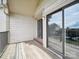 Spacious balcony offers exterior lighting and access to storage and an alternate entrance at 18817 Nautical Dr # 302, Cornelius, NC 28031