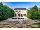 Backyard swimming pool surrounded by lush landscaping creating a private oasis at 203 Rustling Waters Dr, Mooresville, NC 28117
