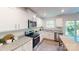 Modern kitchen with stainless steel appliances and granite countertops at 3090 Ora Smith Rd, Lincolnton, NC 28092