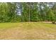 Image of a serene backyard with lush green grass and tall trees creating a natural backdrop at 3107 Riker St, Clover, SC 29710