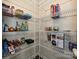 Pantry provides ample storage, featuring shelves stocked with food and supplies for easy organization at 323 J C Dellinger Rd, Cherryville, NC 28021