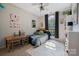 Cozy bedroom with a ceiling fan, natural light, and playful decor for a  at 4797 Chesney Nw St, Concord, NC 28027