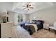 Serene main bedroom featuring a trey ceiling and plush carpeting at 4797 Chesney Nw St, Concord, NC 28027