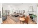 Bright living room with a cozy fireplace, comfortable seating, and stylish decor at 502 Roxanne Nw Ct, Concord, NC 28027