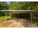 Covered carport with brick wall in the back, offering ample parking space at 505 Franklin Ave, Shelby, NC 28150