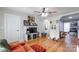 Bright living room with hardwood floors and open floor plan at 515 Myrtle Ave, Chester, SC 29706