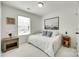 Comfortable bedroom with a daybed, neutral decor, a large window, and a starfish wall decoration at 5228 Tomsie Efird Ln, Charlotte, NC 28269