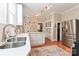 Spacious kitchen with stainless steel appliances and stylish white cabinets at 536 Carroll St, Statesville, NC 28625