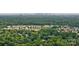 Scenic aerial view of homes nestled among lush greenery, with the city skyline in the distance at 6946 Woodstock Dr, Charlotte, NC 28210