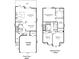 Detailed floor plan showcasing the layout of this two-story home's first and second floor at 705 Congressional Ln, Fort Mill, SC 29708