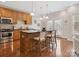 Spacious kitchen featuring a center island with seating and modern appliances at 705 Congressional Ln, Fort Mill, SC 29708