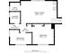 Detailed floor plan of the first level, illustrating the layout of bedrooms, Gathering room, laundry and halls at 7320 Ritter Dr, Charlotte, NC 28270