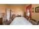 Traditional dining room featuring a large dining table with seating for six and classic decor at 100 S Rudisill Ave, Cherryville, NC 28021