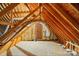 Unfinished attic space showing construction materials and HVAC ductwork at 116 Eve Ash Ln, Mooresville, NC 28115