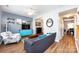Cozy living room with hardwood floors, modern furniture, and neutral decor, offering a comfortable living space at 12328 Jessica Pl, Charlotte, NC 28269